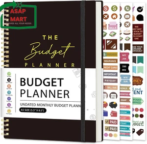 Budget Planner - Monthly Budget Book 2024 with Expense & Bill Tracker - Undated - Picture 1 of 8