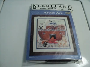 Vintage Needle Art Kit Cross My Heart Noah's Ark Arctic Polar Bear Penguins  - Picture 1 of 2
