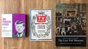 JOHN F KENNEDY Vintage Nostalgie/Sammlerstück 3 Artikel Lot 8mm FILM, TV GUIDE, BUCH - Bild 1 von 12