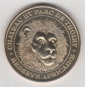 A 2002 TOKEN MEDAILLE MONNAIE DE PARIS -- 78 770 N°1 CHÂTEAU ET PARC THOIRY LION - Picture 1 of 2