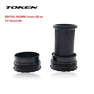TOKEN T47 Cerámica Roscada BB 86.5 92mm -24mm/29mm DUB para TREK Colnago Seka - Imagen 1 de 14