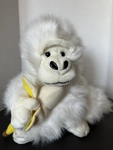 PELUCHE GORILA KIDS OF AMERICA BEN E BANANA MONKEY BLANCO 27" PELUCHE GRANDE - Imagen 1 de 15