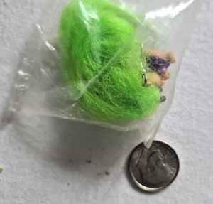 Vintage in Originalverpackung 3/4" Troll Puppe Zauberer 1 1/2" Ohrhänger Neu aus altem Lagerbestand - Bild 1 von 2