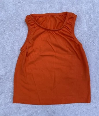 Kelly’s Kids Girls Jenny Sleeveless Orange Top, Size 4-5, EUC - Image 1 of 2