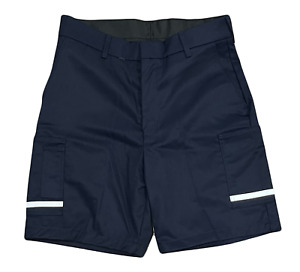 FedEx Stan Herman Uniform Reflective Cargo Shorts Men’s 34R Navy Blue NWT