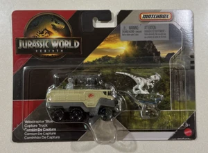 NUEVO 2025 Matchbox Jurassic World Renacimiento Dino Transporters Velociraptor Captura - Imagen 1 de 2