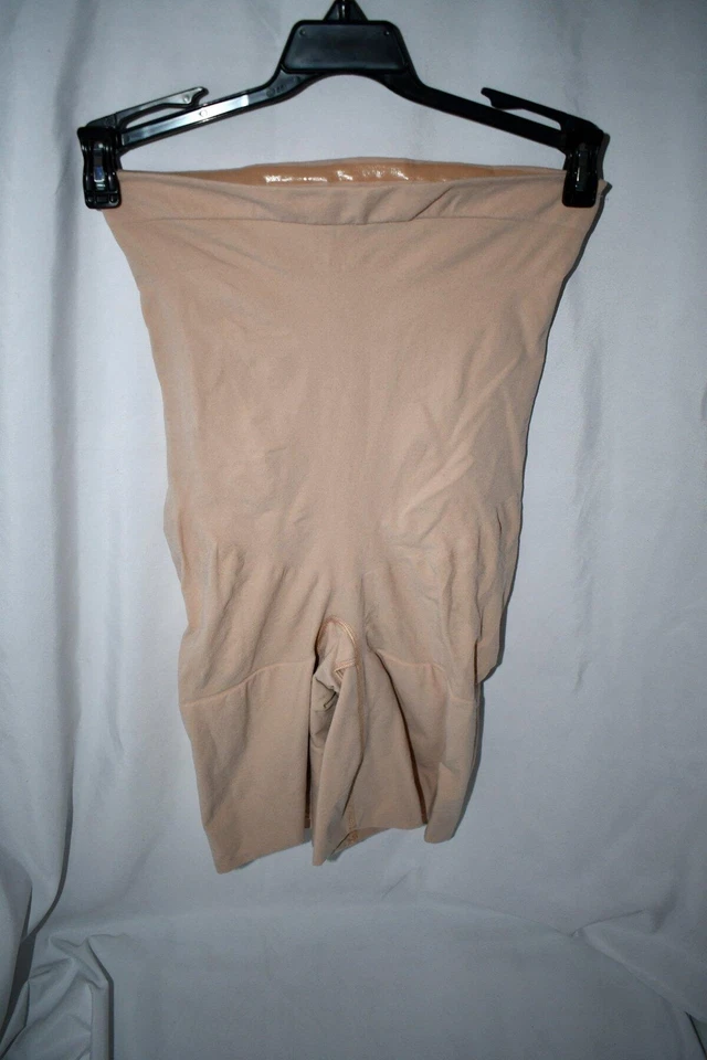 Spanx 6020 Womens Soft Nude Higher Power Tummy Control Shorts Size XL