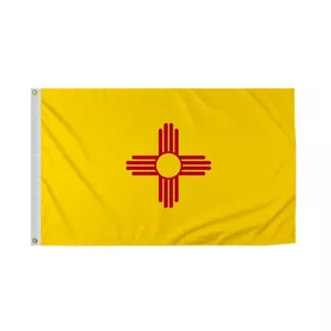 Promo Patriot's New Mexico NM State Flag Single Ply Reverse Print 200D Nylon - Picture 1 of 61