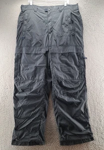 VINTAGE Old Navy Parachute Pants Mens 38x34 Blue Lined Nylon Wide Leg Baggy Y2K - Picture 1 of 13