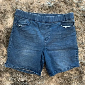 DKNY Jeans Comfort Stretch Med Blue Distressed Wash Denim Shorts XXL - Picture 1 of 4