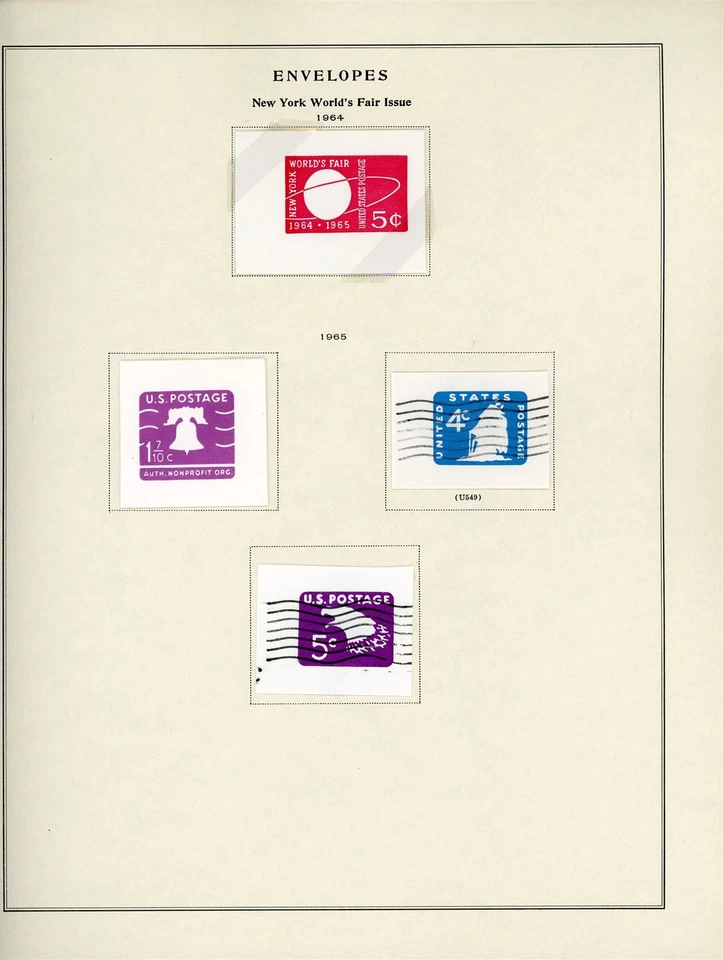 U.S. POSTAL STATIONERY Scott Specialty Album Page Lot #29 - SEE SCAN - $$$ - Image 1 of 1