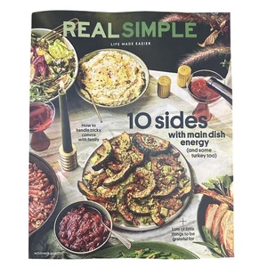 Real Simple Magazine November 2025 Thanksgiving Recipes Side Dishes - Picture 1 of 1