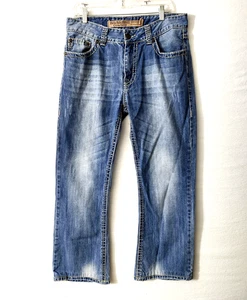 Rock & Roll Double Barrel Relaxed Bootcut Blue Jeans Men 33x36 (True 32x29) - Picture 1 of 7