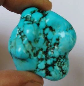 138.80 Ct. Natural Blue Turquoise Rough Uncut Loose Gemstone Gift for Women/Her - Picture 1 of 6