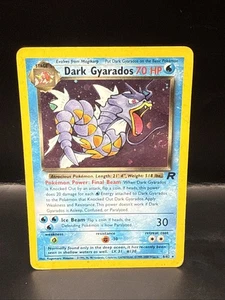 Pokémon Dark Gyarados Unlimited Team Rocket 8/82 Pokemon TCG Holo Swirl - Picture 1 of 5
