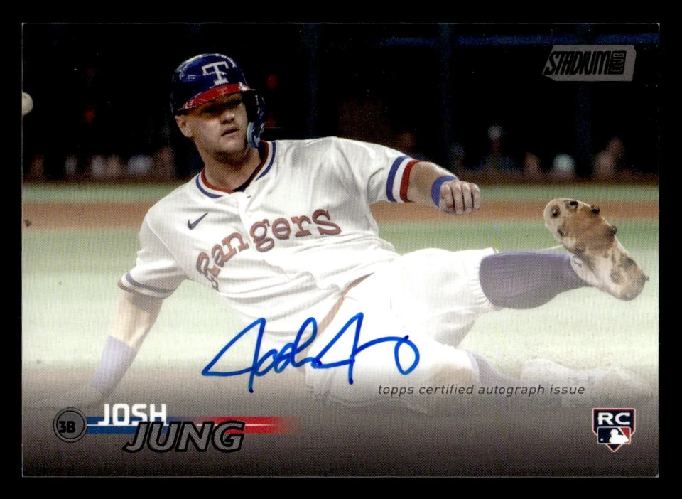 2023 Stadium Club #SCBA-JJ Josh Jung Autographs Black Foil #/25 - Image 1 of 2