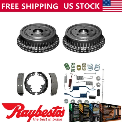 Kit de herrajes de tambores de freno y zapatas de freno trasero Chevrolet Nova 1975-1977 Foto 1 de 4