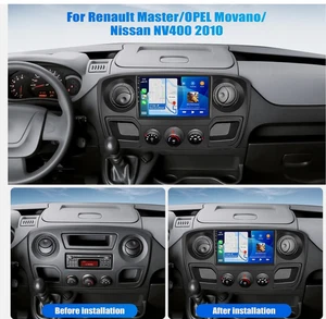 Car Stereo Head Unit Car Play For Renault Master Nissan NV400 Movano Android 14 - Picture 1 of 13