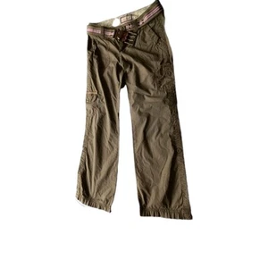 ESPRIT Cargohose Damen Gr.38 khaki oliv passender Gürtel, Beine zum Hochkrempeln - Bild 1 von 16