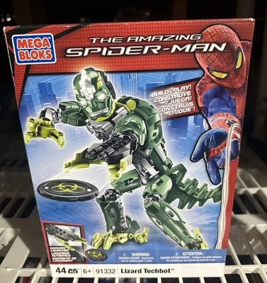 2012 Mega Bloks - The Amazing Spider-Man 91332 Lizard Techbot NEW - Image 1 of 4