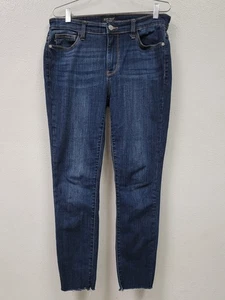 Jeans Judy Blue para mujer 11/30 calce ajustado azul denim dobladillo deshilachado, cómodo elástico - Imagen 1 de 5