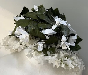Sombrero Gardenia Vintage Christian Dior Chapeaux Hierba Verde Floral - Imagen 1 de 9