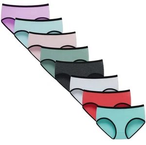 Girls Underwear Cotton Soft Briefs Panties for Teens Mixed Color Size 10 Mult... - Picture 1 of 6