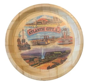 Bandeja torre de bambú genuino Atlantic City de colección Miss América paseo marítimo - Imagen 1 de 6