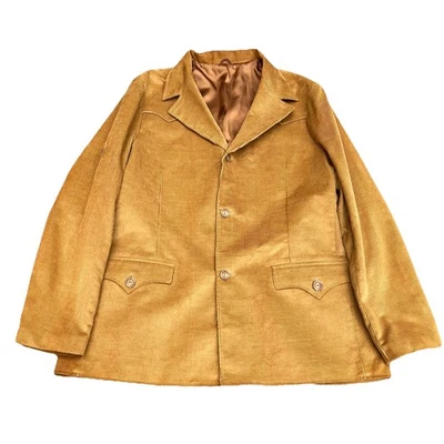 VTG Pioneer Wear Men's Corduroy Jacket Blazer Coat Size 52R Brown 3 Buttons - Image 1 of 4