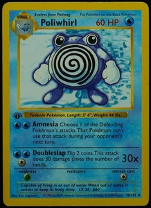 Poliwhirl #61 MP Pokemon Card - Picture 1 of 3
