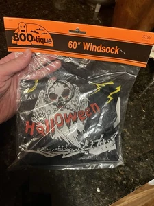 Vintage 1980er/90er BOOtique Halloween 60" Windsack Geisterfriedhof versiegelt neu - Bild 1 von 19