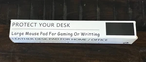 Tappetino Mouse Grande in Pelle per Gaming o Scrittura 24x14 Antiscivolo Impermeabile - Foto 1 di 6