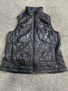 Patagonia Nano Puff Weste Damen Large schwarz gesteppt PrimaLoft isoliert Raute - Bild 1 von 12