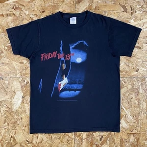 Vintage 2005 Friday The 13th Jason Voorhees Hatchet Black Shirt Size M - Picture 1 of 3