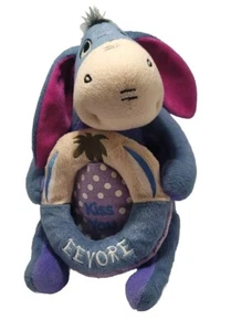 DISNEY EEYORE KISS YOU 10"PLUSH CUDDLY SOFT TOY TEDDY WINNIE THE POOH EEYORE - Picture 1 of 18