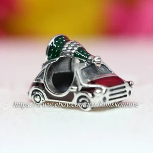 Authentic Festive Car & Christmas Tree Sterling Silver 792358C01 Charm - Picture 1 of 5
