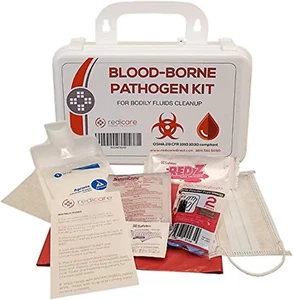 Bloodborne Pathogen/Body Fluids Cleanup Kit w/Fluid Solidifier Biohazard Bag... - Picture 1 of 1