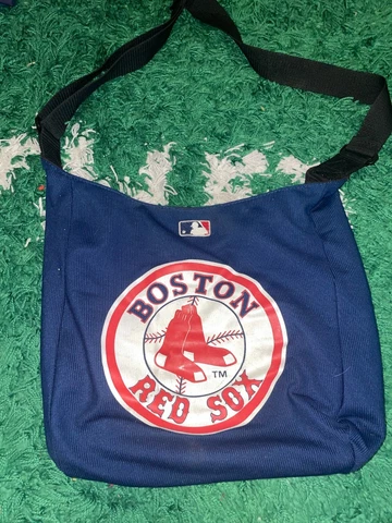Women's MLB Boston Red Sox Baseball Blue Bag Tote Purse Women Cover