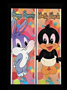 ** BUGS BUNNY AND DAFFY DUCK ** LOONEY TUNES CARTOON ANIMATION TALL POSTER LOT - Picture 1 of 1