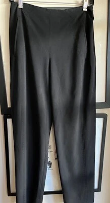 Pantalón Chado Ralph Rucci Talla 6 Negro Lateral Cremallera Forrado 100% Lana Foto 1 de 4