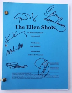 THE ELLEN SHOW Cast Signed Script A BIRD IN THE HAND DeGeneres Jim Gaffigan + 4 - Picture 1 of 1