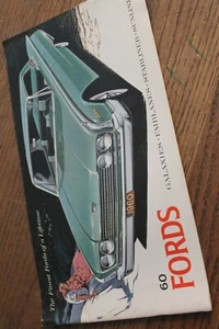 Original 1960 Ford full line huge Color Sales Brochure 8x14, 24 pages, nice! - Picture 1 of 2