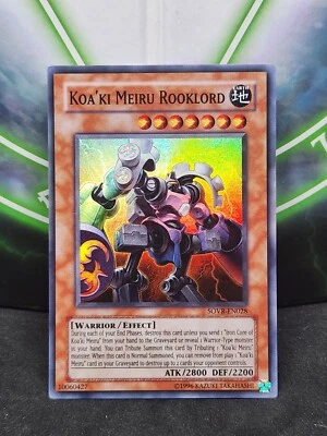 Yugioh Koa'ki Meiru Rooklord SOVR-EN028 Super Rare LP - Image 1 of 2
