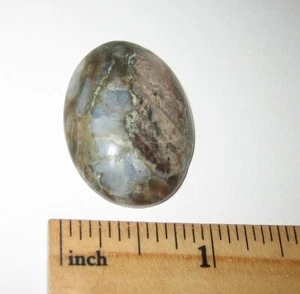 HAND POLISHED 32x24mm QUE SERA (OPAL FELDSPAR) OVAL STONE CABOCHON BRAZIL 7.7g A - Picture 1 of 8