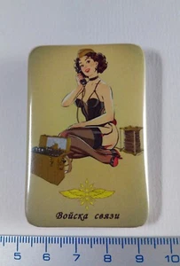 Pin Badge RUSSIAN ARMY PIN-UP SEXY By A.TARUSOV** Metal Limited Séries. Scarce - Picture 1 of 2