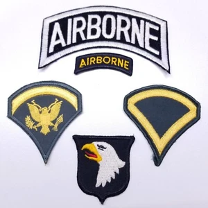 Vintage Lot of 5  Army patches 101 Airborne Specialist Private - Picture 1 of 7