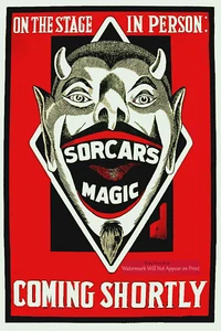 Sorcar's Magic Show Poster, Zirkus Sideshow, okkulter Teufel, Wandkunst Poster - Bild 1 von 12