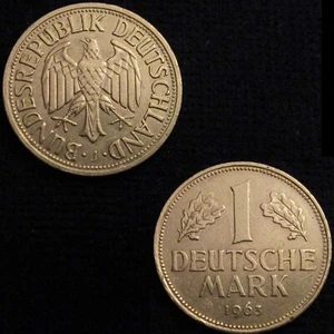 *GUTSE* ALEMANIA, REPUBLICA FEDERAL, 1 MARK 1963 J. - Imagen 1 de 1
