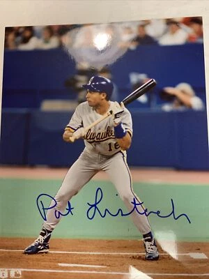 Pat Listach Signed Autographed Photofile  8 x 10 Photo Milwaukee Brewers - Image 1 of 2
