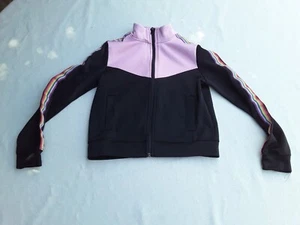 Ideology Youth Girl's Long Sleeve Zip-Up Large Black Pink - Picture 1 of 8